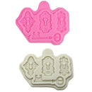 Locks & Key Molds Fondant Cake Silicone Molds Sugarcrafts Chocolate Baking T Gw