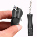 Outdoor Climbing LED Aluminum Alloy Head Rotary Switch Keychain Flashlight