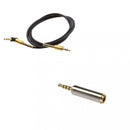 Premium 2.5mm to 3.5mm Audio Jack Adapter and 3.5mm Male Stereo Audio Extension