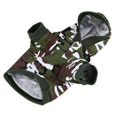 Clothing Dog Jacket with Hooded Clothes Animal Camouflage Costume (Army Gre B5C1