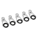 5 Pieces Durable Fishing Rod Guide Eye Rings Rod Building DIY Tip Repair Kit