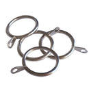 28 pcs Satin Nickel 1.5-Inch Inner Diameter Curtain Rings with Eyelets, Fit J3L4