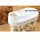 5pcs Food Storage Box Clear Container Set With Pour Lids Kitchen Food Seale D1E3