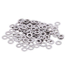 M2.5x6mmx0.5mm Stainless Steel Round Flat Washer for Bolt Screw 100Pcs M9P4