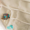 Hanging Jewelry Organizers 80 Pockets Non-Woven Dual Sides Wall Hanging Clo U6C2