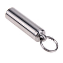 Survival Waterproof Pills Box Container Aluminum Medicine Bottle Keychain