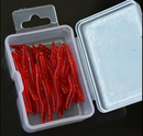 50Pcs Simulation Earthworm Worms Artificial Fishing Lure Tackle Soft Bait 4cm