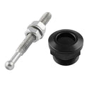 Bonnet Hood Latch Pin Locking Kit Push Button Quick Release Black