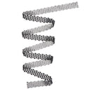 1 yd Black Rhinestone Beaded Ribbon Chain Trim Embellishment DIY Crafts 17mm