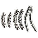 60pcs Ethnic Tribe Curved Tube Loose Beads Jewelry Findings Supplies Making