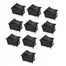 10Pcs  Car Boat Rocker 2Pin ON OFF Toggle SPST Contact Power Switch 125V 250V