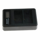 1X(Lp-E6 Usb Lcd Display Dual Port Battery Charger For 5D Mark Ii Iii 7D Pa