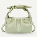 Retro Women Tote Bag Soft PU Shoulder Handbag Female Cloud Clutch (Green)