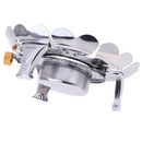 Lotus-Shape Camping Durable Stainless Steel Alcohol Stove for Outdoor Cooking
