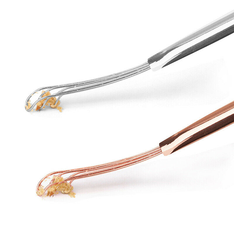 1PC Steel Dig Ear Curette Digging Earpick Cleaner Ear Spoon Ear Cleaning TGVCATO