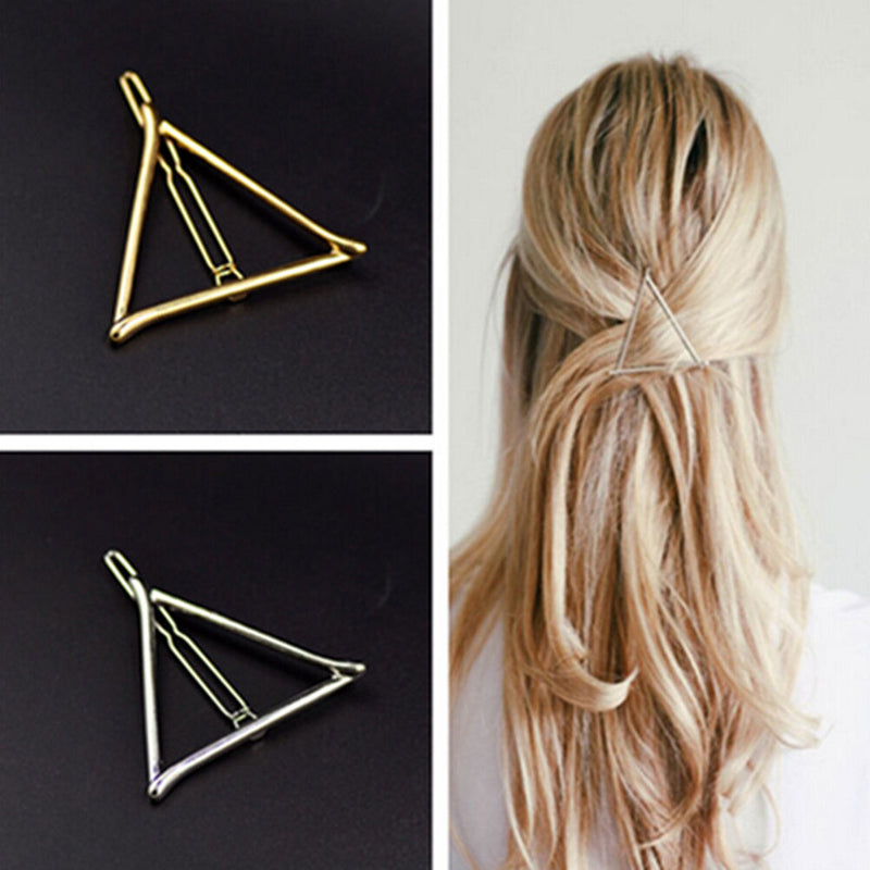 2X Women Korean Style Triangle Hairpin Hair Clip Hair Accessories Bobby PinsG Gw