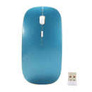 Optical Wireless Mouse 2.4G Receiver Ultra-thin for Computer PC blue