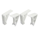 4 Pcs Table Cloth Cover Holder Spring Loaded Tablecloth Clamp Clips White