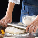 Kitchen 304 Stainless-Steel Rolling Pin Flour Pastry Dough Roller Baking Tools