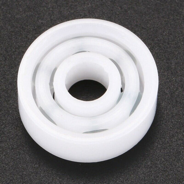 1 x 626 deep groove ball bearing plastic glass 6 * 19 * 6mm, white I6P5