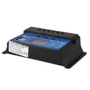 10A 12V 24V Auto work PWM Solar Charge Controller with LCD Dual USB 5V Outp