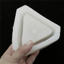 White Triangle Flower Pot Silicone Cake Pizza Jelly Mould Handmade Home Decor