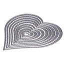 10X Heart Sewing thread Metal Die Cutting Dies For DIY Scrapbooking SN9F