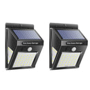 2pcs Solar Lamp Waterproof Motion Sensor Outdoor Garden Wall Light (40LED)