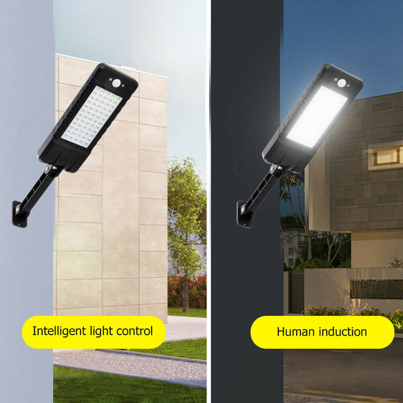 Solar Light PIR Motion Sensor IP65 Outdoor Yard Wall Dimmable Lamp (60LED)
