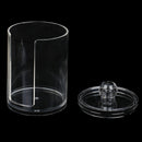 1X Clear Acrylic Storage Holder Box Cotton Swab Makeup Organizer Glossy Case