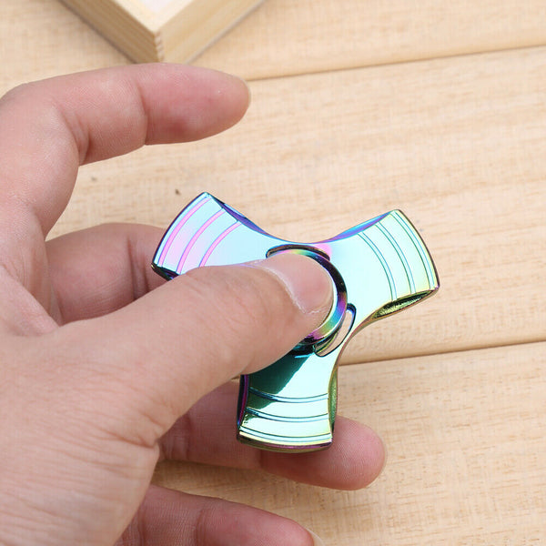 Fidget Spinner Rainbow Metal Hand Spinner EDC Fingertip Gyro ADHD #gib