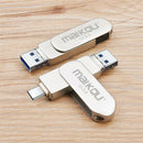 64GB USB Type-C OTG Flash Drive 3 In 1 (Type-C/Micro USB/USB 3.0) Thumb U-Disk