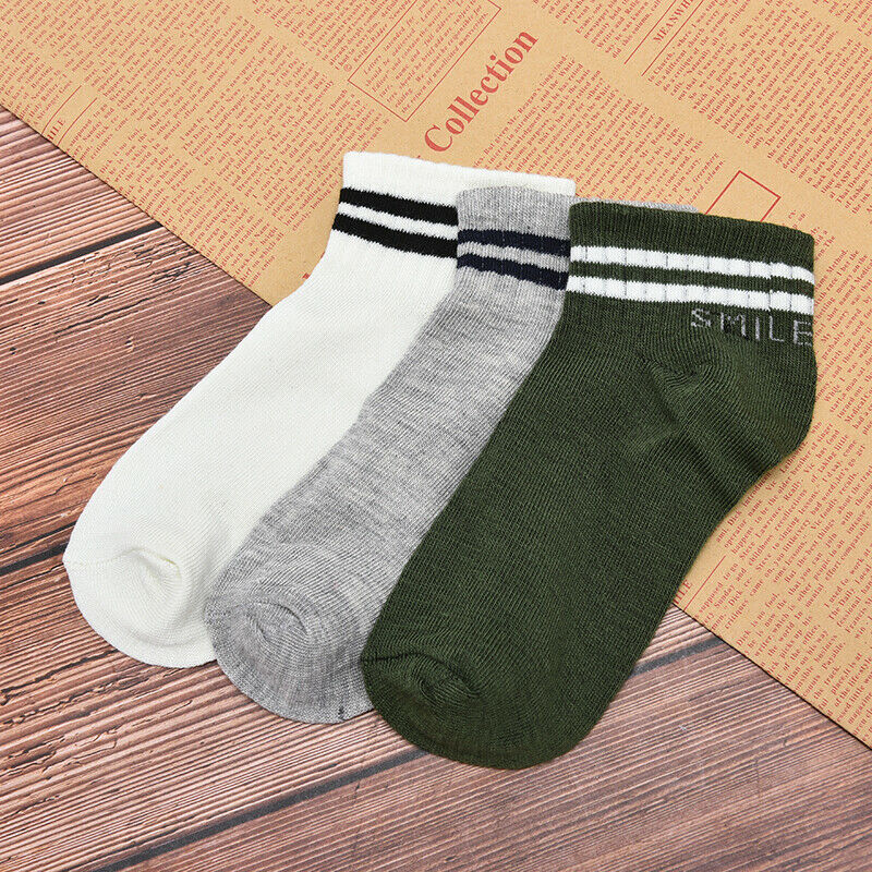 Men Comfortable Cotton Socks Solid striped Sports Classic  OZ