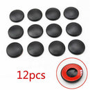 12x Universal Car Interior Tool Supply Door Lock Screw Protector Cover Cap Trim