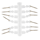 12pcs Bait Spikes with Silicone Ring for Carp Fishing Hair Rigs Hooks 10mm