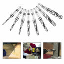 8pcs HSS Countersink Tap Drill Bit Set, Combination Hex Shank Titanium Scre