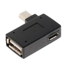 Mini USB2.0 OTG Host Adapter Left Angle Mini USB Male To USB Female Adapter