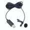 2.5mm Lavalier Lapel Microphone Omnidirectional Mic For Smartphone PC Computer