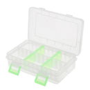 ABS 6 Compartments Fishing Tackle Box Accessories Lures Baits Storage Case