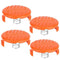 8-Pack RC-100-P Replacement Spool Cap Covers and Spring for Black-Decker AF