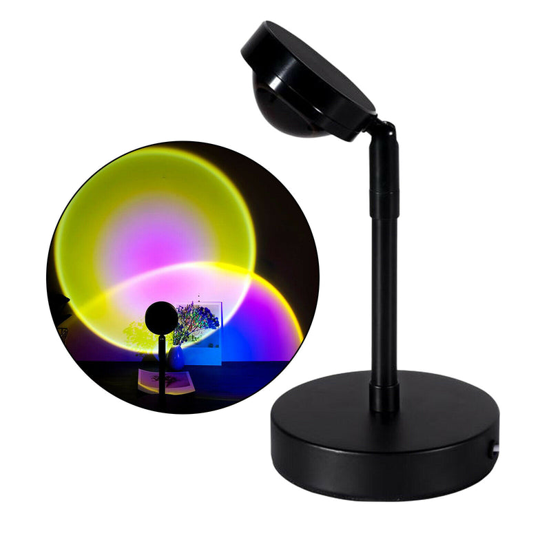 Sun Projector Atmosphere Light Lamp USB Home Coffe Shop Background Ornaments