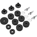 18 Pieces Cymbal Replacement Accessories Cymbal Felts Hi-Hat Clutch Felt Hi