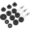 18 Pieces Cymbal Replacement Accessories Cymbal Felts Hi-Hat Clutch Felt Hi