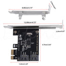 PCIe PCI Express to SATA3.0 2-Port SATA III 6G Controller Expansion Card Adapter