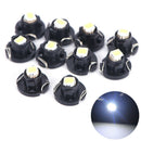 10X T3 Wedge 1 SMD 1210 LED Car Bulbs HVAC Climate Control Lights Super White FT