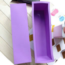 Handmade Soap Mould Silicone Rectangle Mould Pastry Bread Chocolate Ice Tra F9P1
