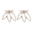 10 pairs ear jacket stud lotus flower earrings for women and girls set for