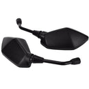10mm Black Motorcycle Wing Side Mirrors Anti Glare Motorbike Rearview Pa CKG