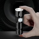 Mini Portable COB LED 3 Modes USB Rechargeable Flashlight Torch Zoom Lamp