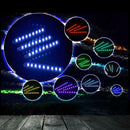 4X 12V 12LED RGB Car Interior LED Strip Atmosphere Lights Wireless Remote QDG